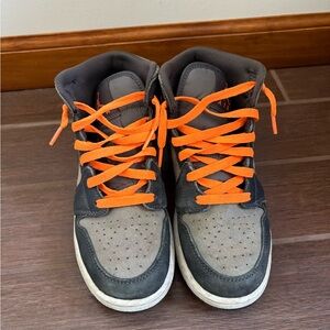 Jordan Kids Sneakers with Orange and Gray